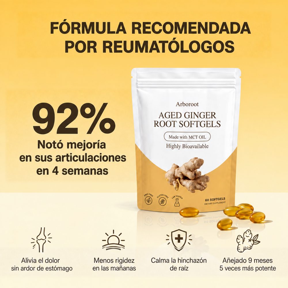 Arboroot® Cápsulas Blandas de Raíz de Jengibre Añejado