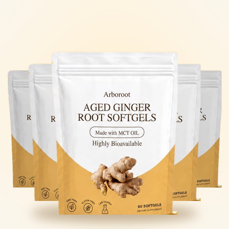 Arboroot Aged Ginger Root Softgels | Joint Support